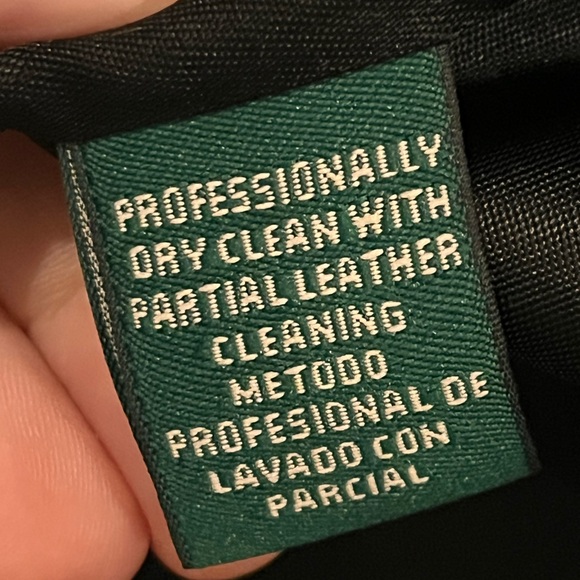 Lauren Ralph Lauren Vintage Sz 10 Long Jacket Leather Trim Wool Polo Preppy EUC - Picture 11 of 13